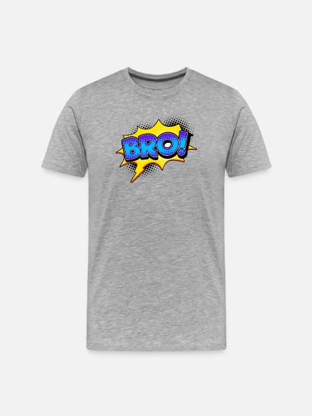 Sort Cool Drôle - T-shirt bio Premium Homme - gris chiné