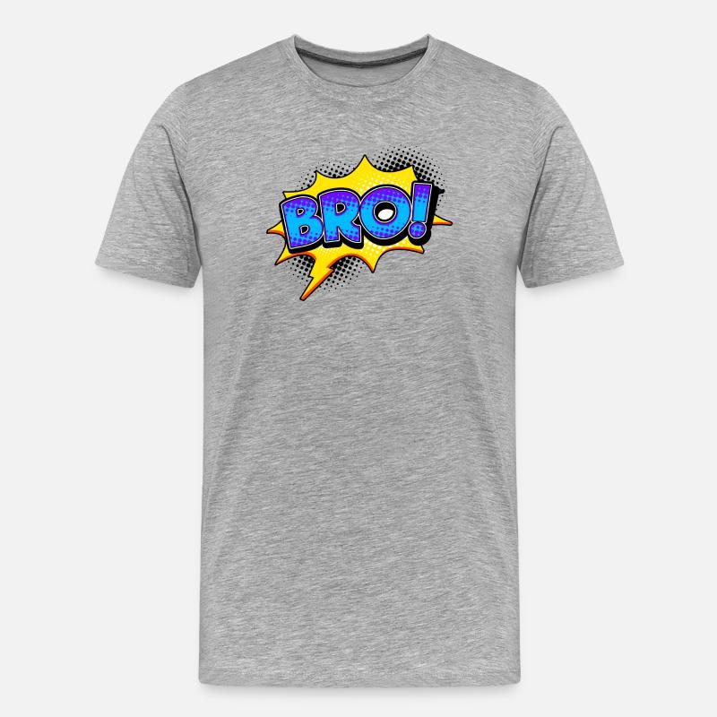 Sort Cool Drôle - T-shirt bio Premium Homme - gris chiné
