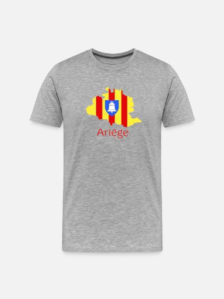 ariège - T-shirt bio Premium Homme - gris chiné