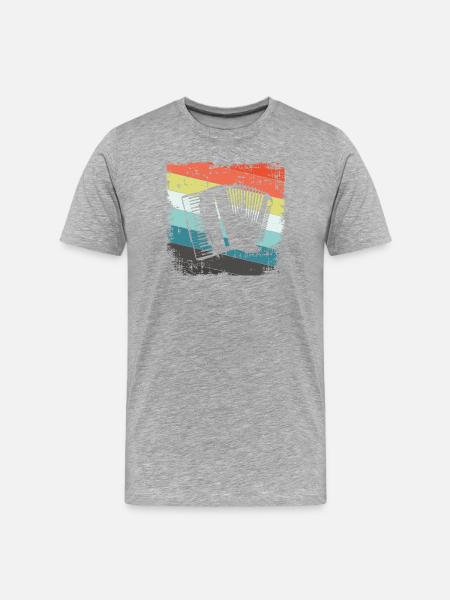 Accordéon Harmonica - T-shirt bio Premium Homme - gris chiné