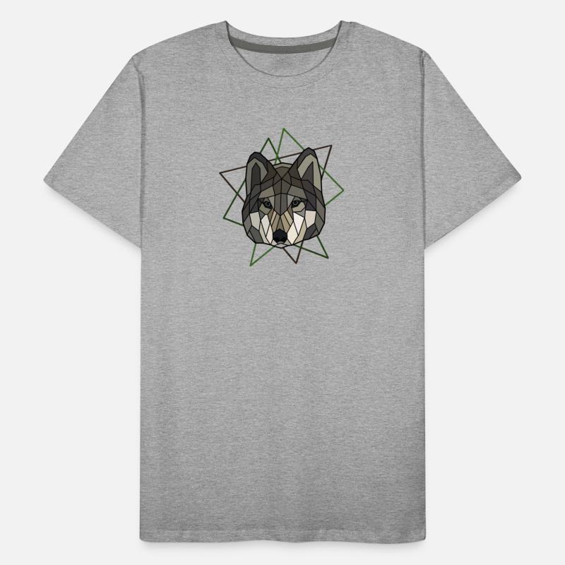 Wolf Männer Premium Bio T-Shirt