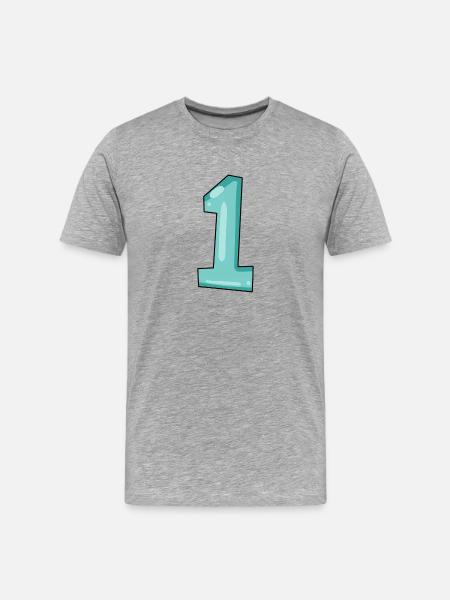 1 - T-shirt bio Premium Homme - gris chiné