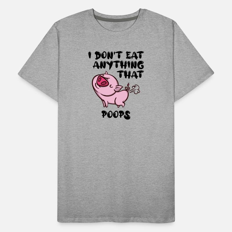 Schwein Vegan Statement Männer Premium Bio T-Shirt