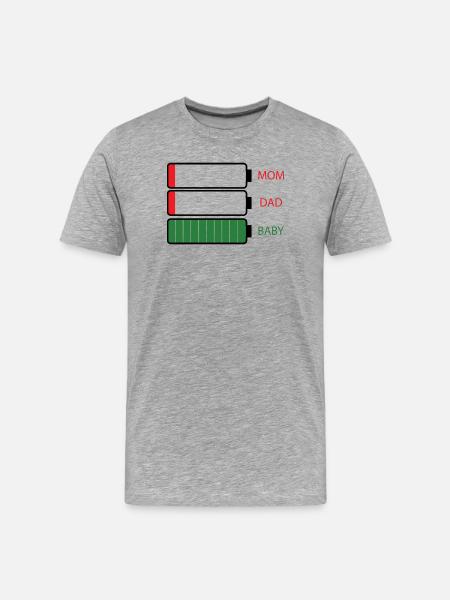 Parent energy - Men's Premium Organic T-Shirt - heather grey