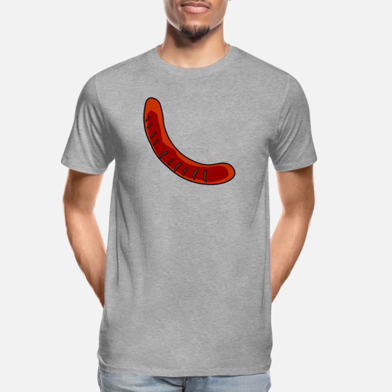 Wurst oder Bratwurst Männer Premium Bio T-Shirt