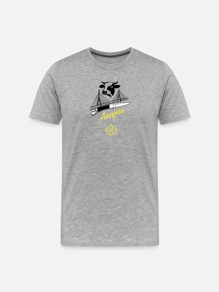 Aveyron - T-shirt bio Premium Homme - gris chiné