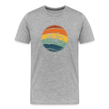 bicycle - Men's Premium Organic T-Shirt - heather grey - Front - Damien (186cm)