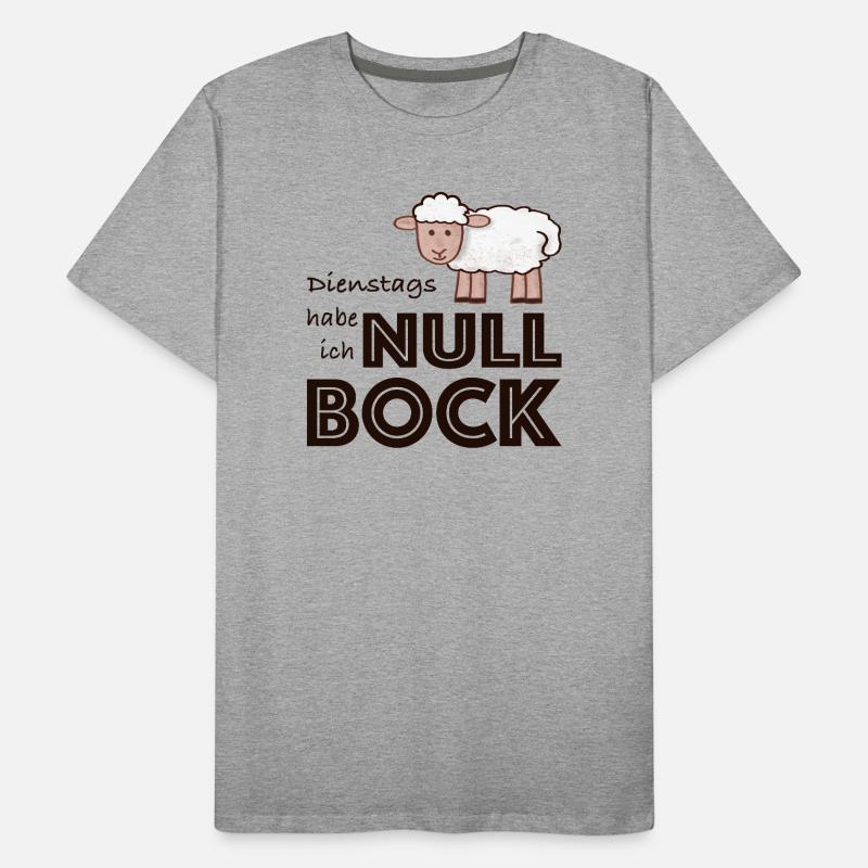 Null Bock auf Dienstag - Schaf Männer Premium Bio T-Shirt