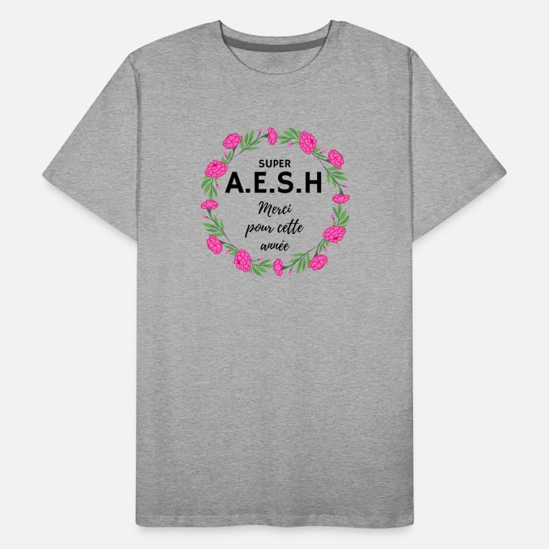 super AESH A.E.S.H. Merci pour cette année fleurs T-shirt bio Premium Homme