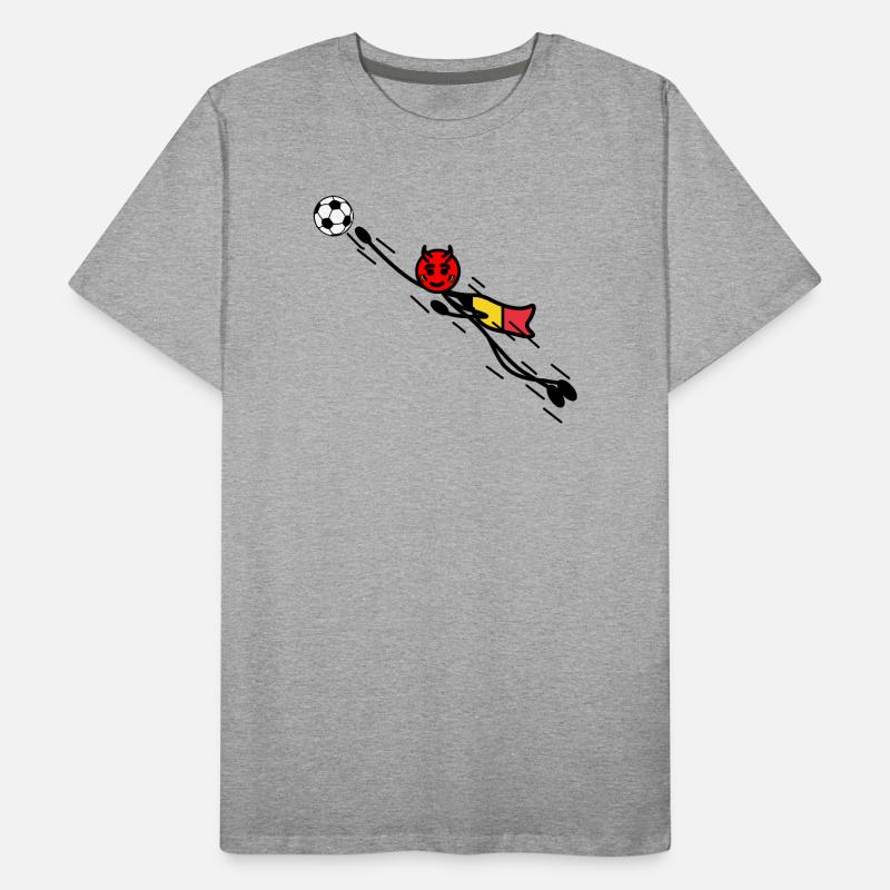 Flying Red Devil Held Keeper Männer Premium Bio T-Shirt