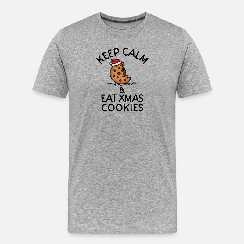 Statement Xmas Weihnachten - Männer Premium Bio T-Shirt - Grau meliert
