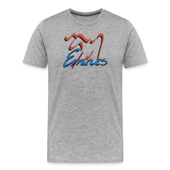 Emacs Programmierung Linux - Männer Premium Bio T-Shirt - Grau meliert - Vorne - Damien (186cm)