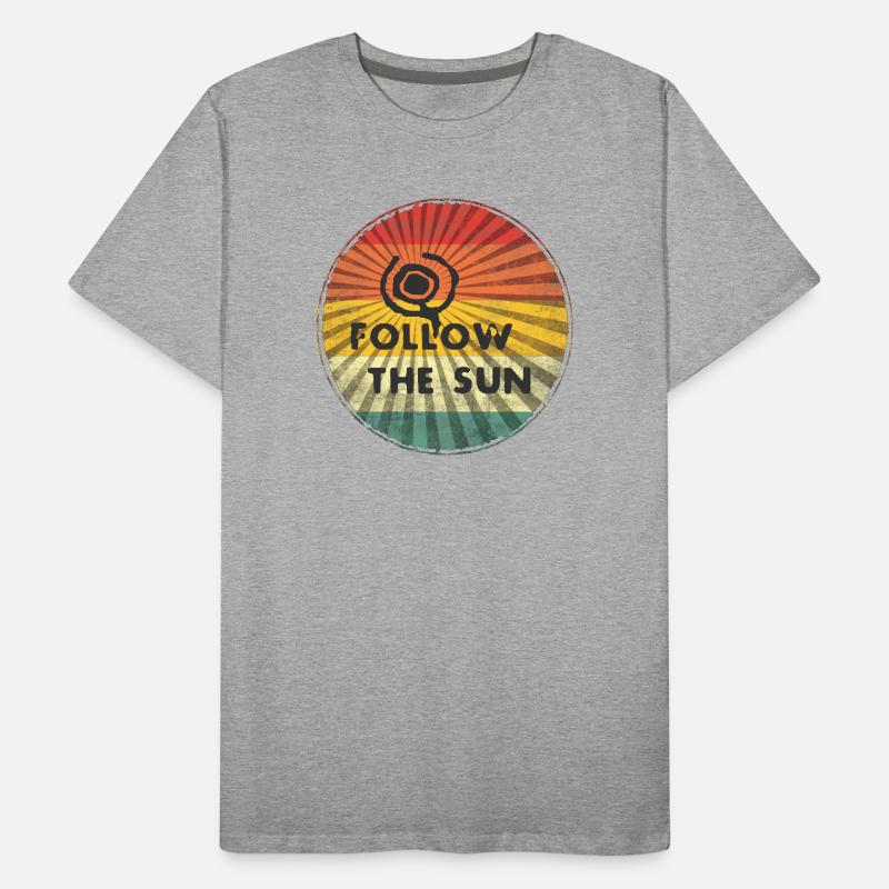 Suivre le soleil T-shirt bio Premium Homme