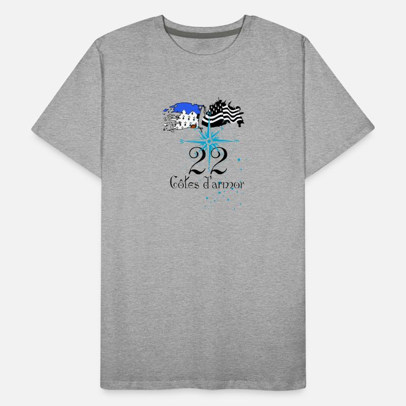 Côtes d'armor Männer Premium Bio T-Shirt