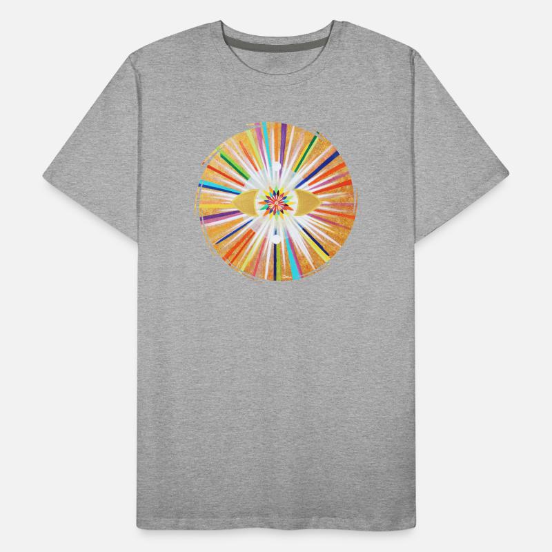 Sternentor Regenbogen-Lichtkraft rund Sonja Ariel Männer Premium Bio T-Shirt