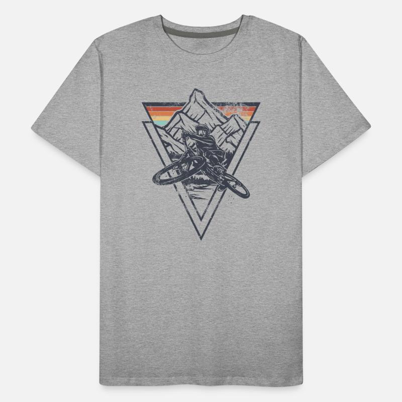 Summit Geometry Sunset Men's Premium Organic T-Shirt