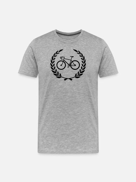 Vélo gagnant - T-shirt bio Premium Homme - gris chiné