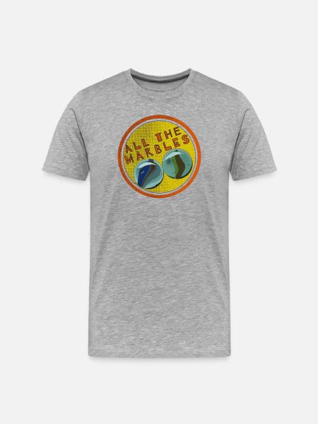 All The Marbles - Men's Premium Organic T-Shirt - heather grey