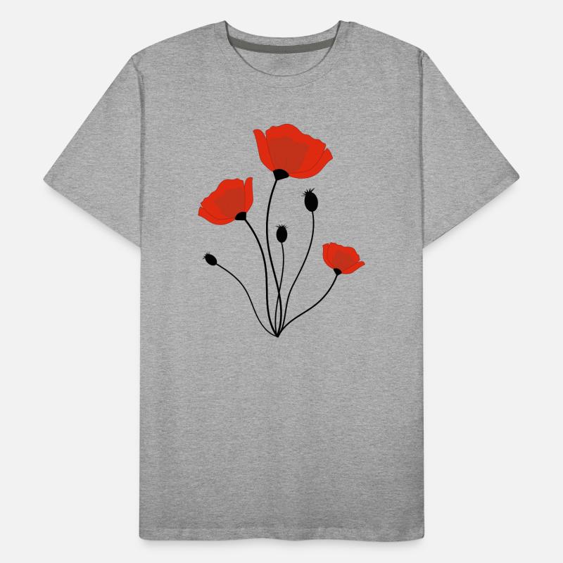 corn poppy Men's Premium Organic T-Shirt