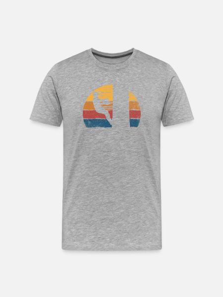 Baumpfleger Baumfäller - Männer Premium Bio T-Shirt - Grau meliert