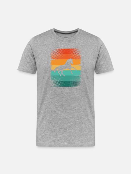 Cheval - T-shirt bio Premium Homme - gris chiné