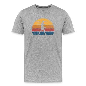 Boxen Boxer - Männer Premium Bio T-Shirt - Grau meliert - Vorne - Damien (186cm)