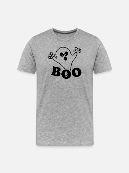 Spook Boo - T-shirt bio Premium Homme - gris chiné