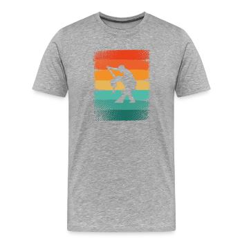 Dance couple - Men's Premium Organic T-Shirt - heather grey - Front - Damien (186cm)