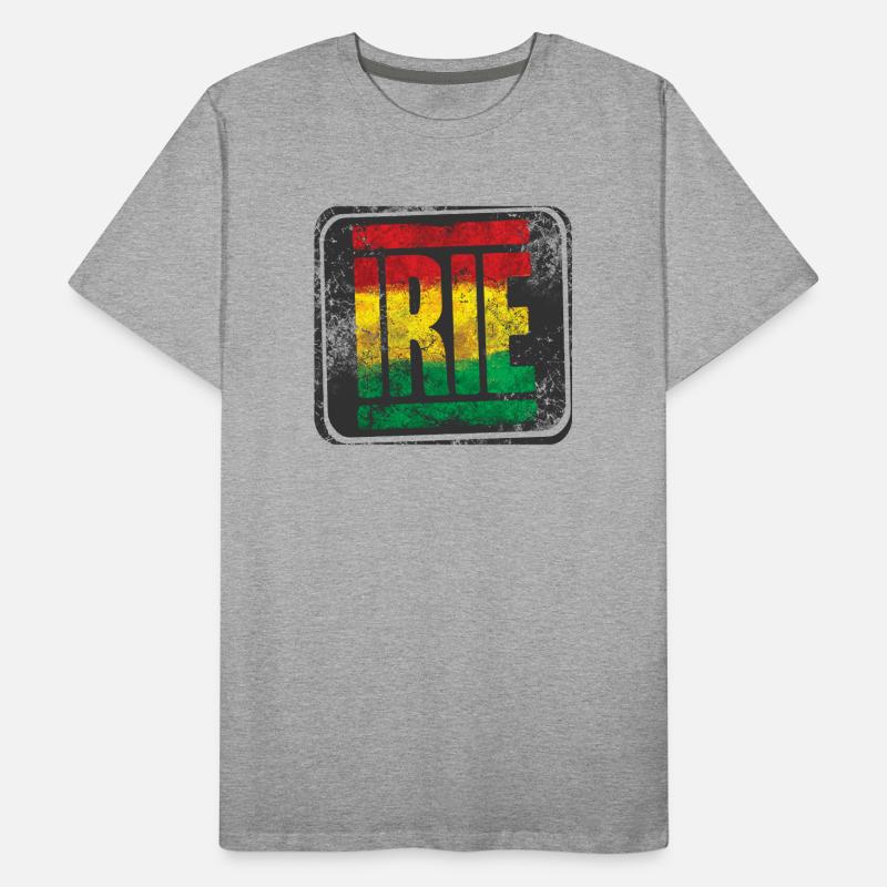Authentic Rasta design with gradient Men's Premium Organic T-Shirt