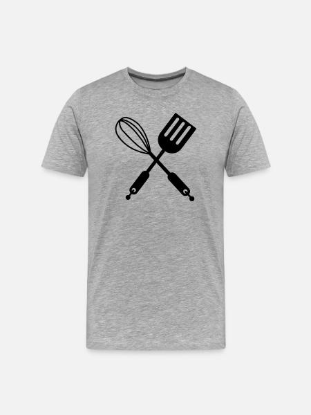 Kitchen utensils - Men's Premium Organic T-Shirt - heather grey