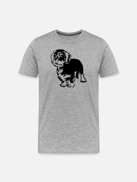 Teckel - T-shirt bio Premium Homme - gris chiné
