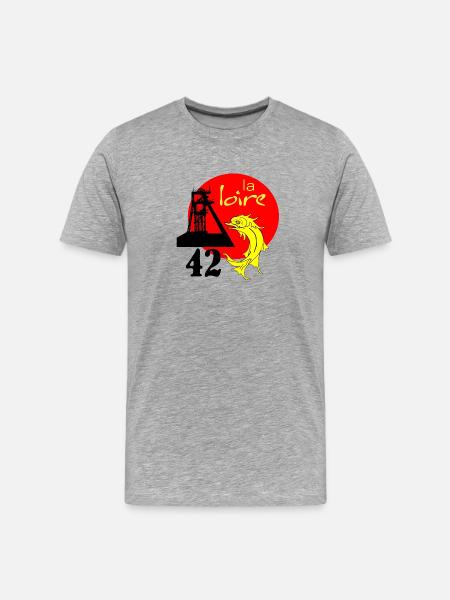 La Loire - T-shirt bio Premium Homme - gris chiné