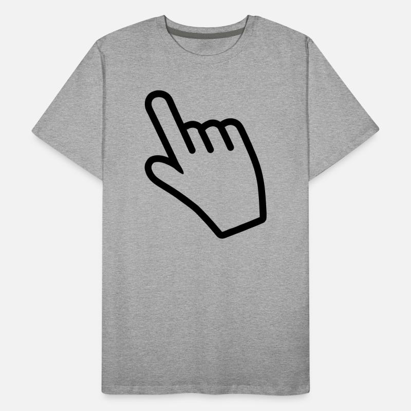 Main pointant quelque chose avec l’index T-shirt bio Premium Homme