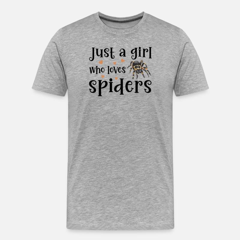 Spinne Vogelspinne - Männer Premium Bio T-Shirt - Grau meliert