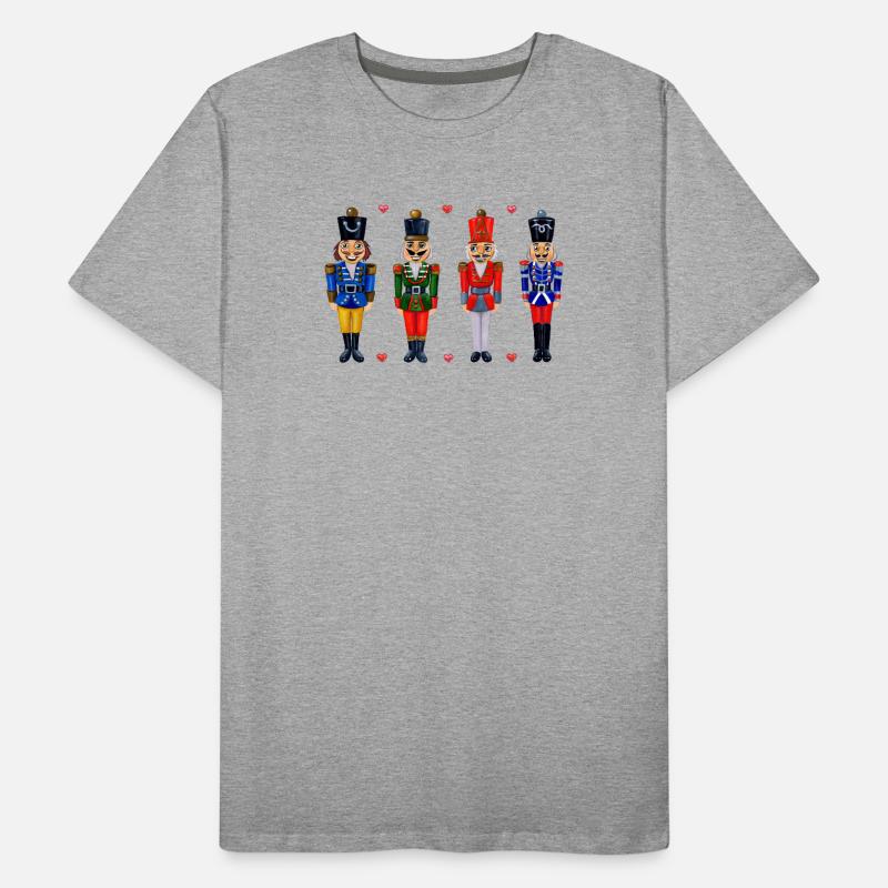 VIER LUSTIGE NUSSKNACKER Männer Premium Bio T-Shirt
