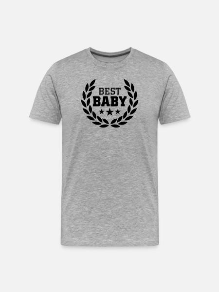 Best Baby - Men's Premium Organic T-Shirt - heather grey