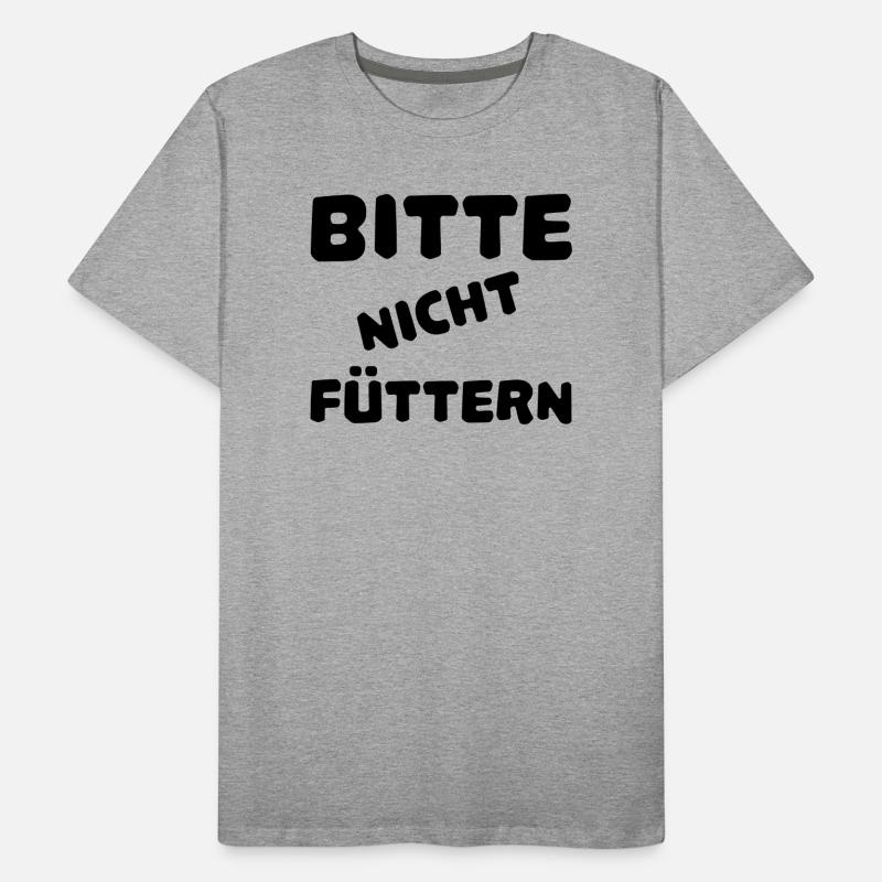 Bitte nicht füttern Männer Premium Bio T-Shirt