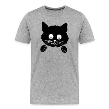 Mignon - T-shirt bio Premium Homme - gris chiné - Devant - Damien (186cm)