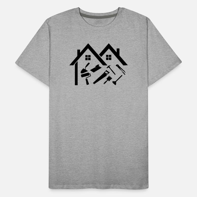 Baufirma Handwerker Männer Premium Bio T-Shirt
