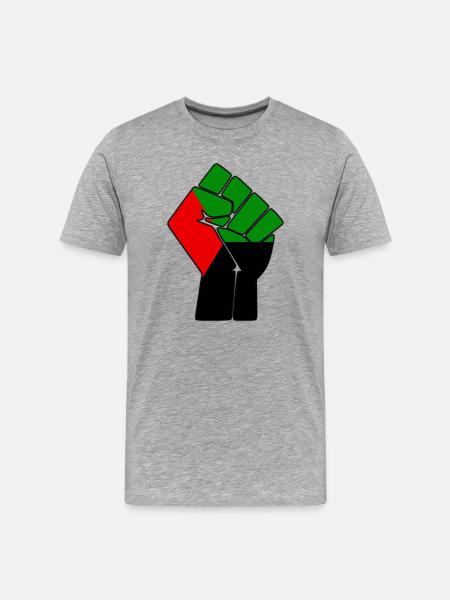 POING MADA - T-shirt bio Premium Homme - gris chiné
