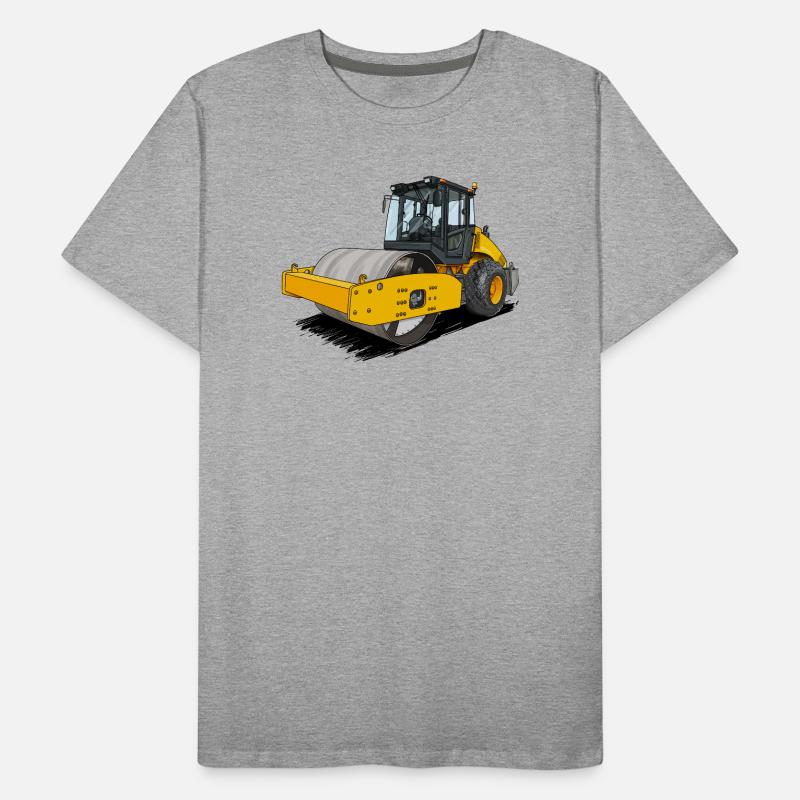 Roller in road construction Men's Premium Organic T-Shirt