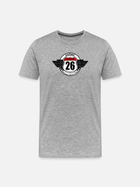 LA ROUTE 26 - T-shirt bio Premium Homme - gris chiné
