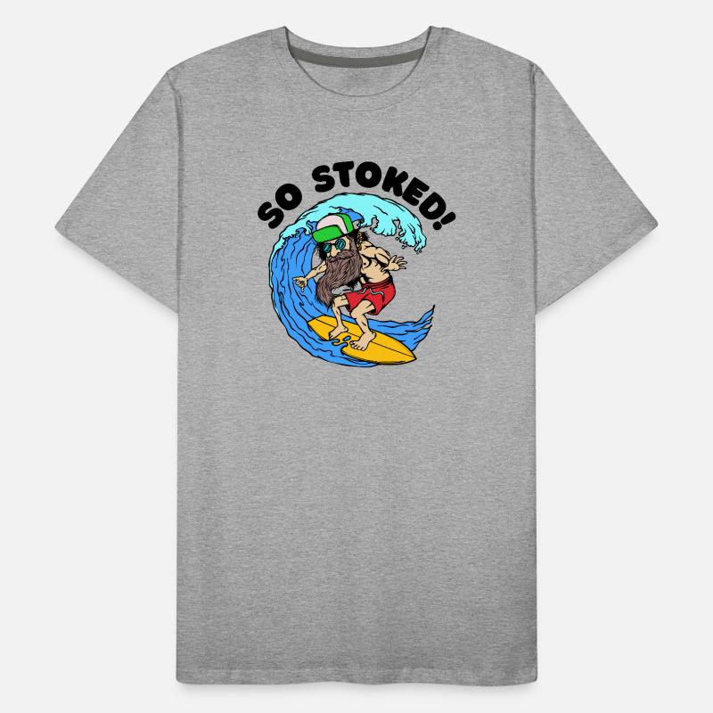 Bart Bartträger Bartfrisur Statement Barthaare Männer Premium Bio T-Shirt