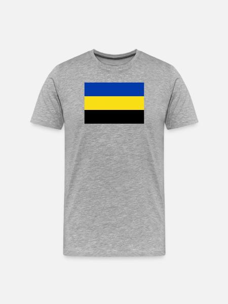 Drapeau de la Gueldre - T-shirt bio Premium Homme - gris chiné