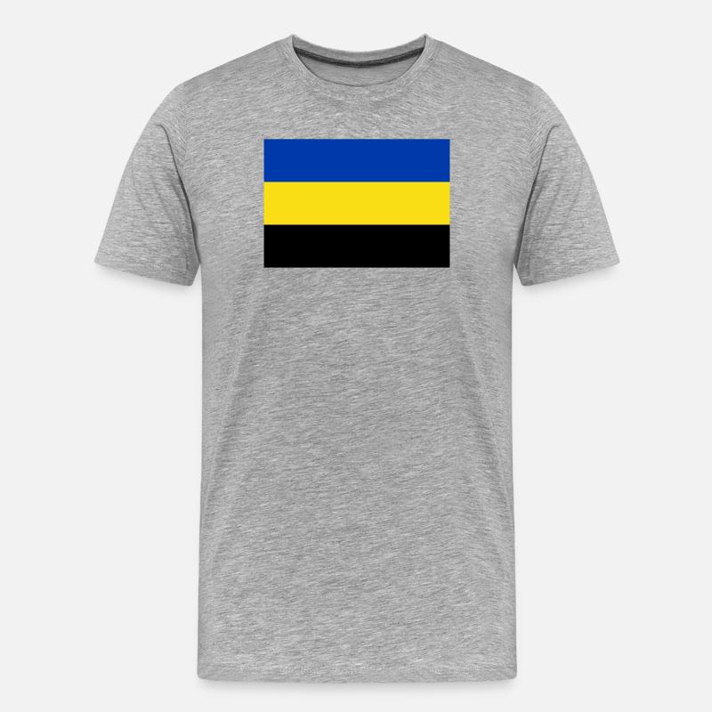 Drapeau de la Gueldre - T-shirt bio Premium Homme - gris chiné