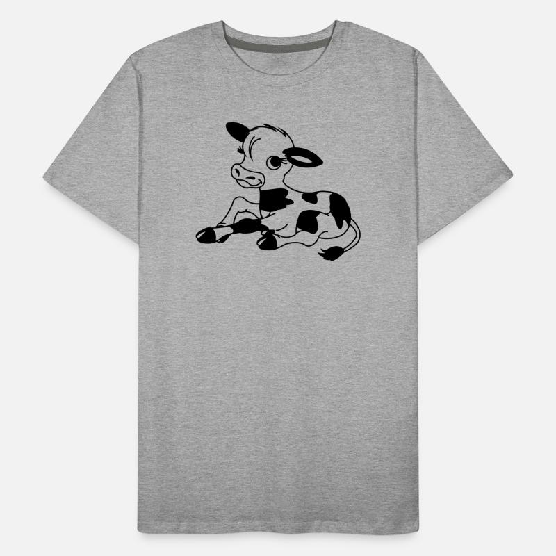 Kalb Männer Premium Bio T-Shirt