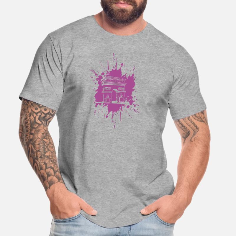 | de l’Arc de triomphe Arc de Triomphe Paris | Éclabousser T-shirt bio Premium Homme