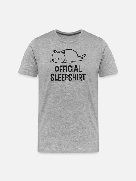 Katze Katzen - Männer Premium Bio T-Shirt - Grau meliert
