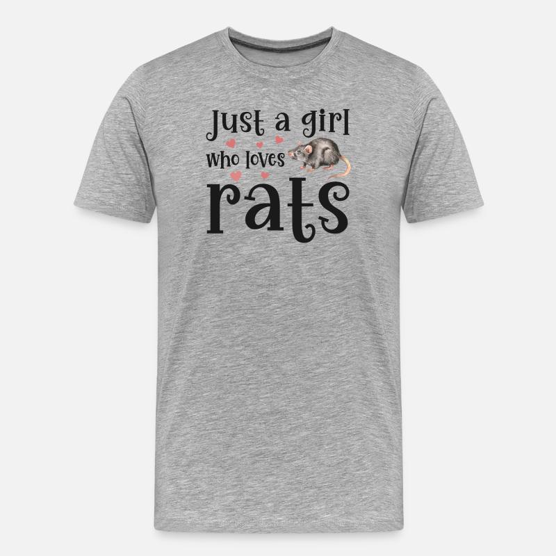 Ratte Ratten - Männer Premium Bio T-Shirt - Grau meliert