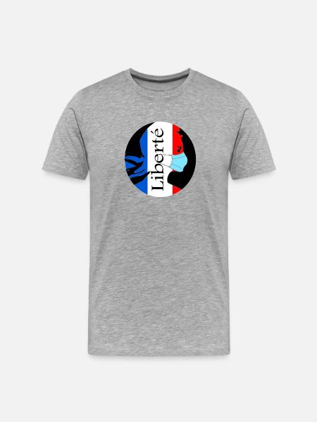 Freedom - Men's Premium Organic T-Shirt - heather grey